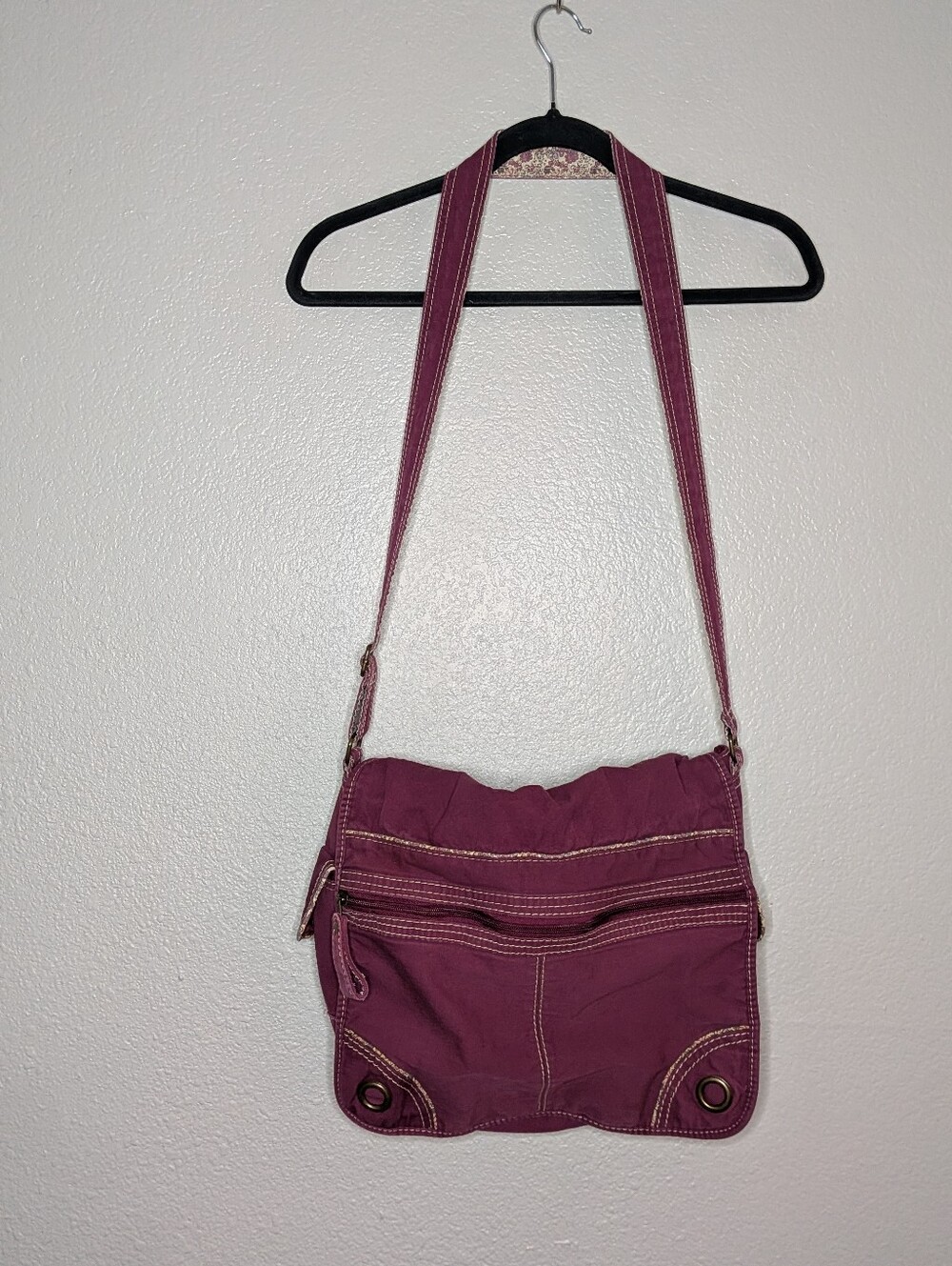 Purple Plum Y2K Style Casual Satchel Crossbody Shoulder Bag